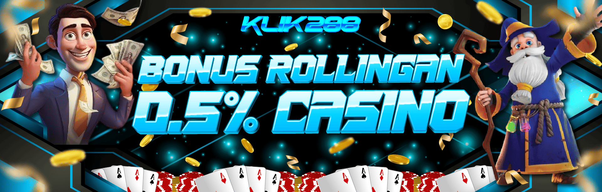 BONUS ROLLINGAN CASINO 0.5%